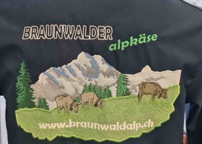 Stickerei Beispiel Braunwald