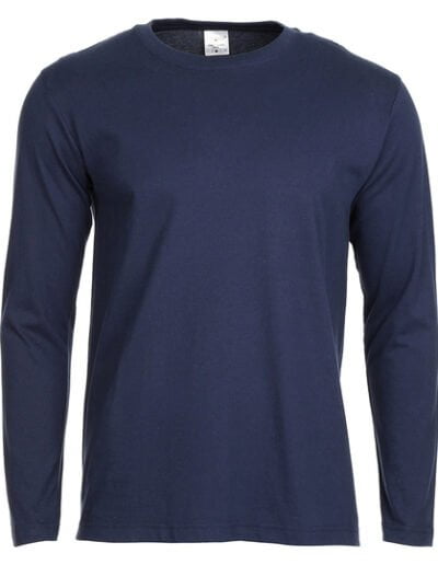 Comfort-T 185 Langarm Shirt Navy Blau vorne
