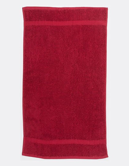 Luxury Hand Towel Deep Red