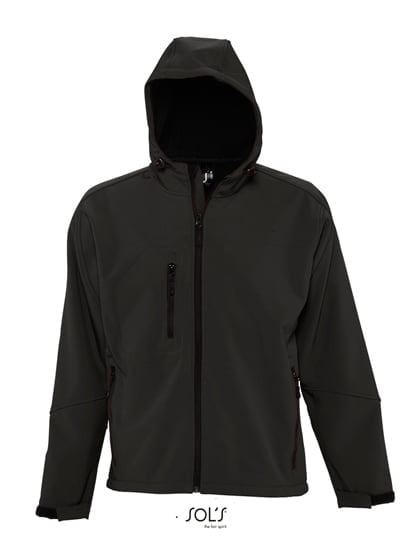 Men´s Hooded Softshell Jacket Replay Black