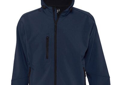 Men´s Hooded Softshell Jacket Replay French Navy