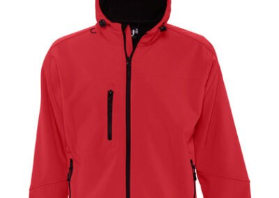 Men´s Hooded Softshell Jacket Replay Pepper Red