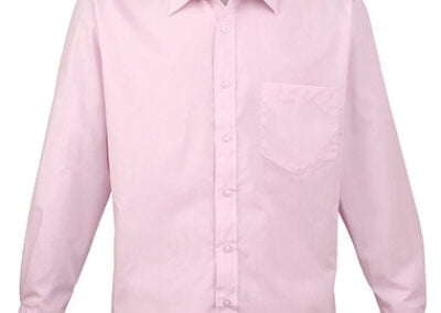 Men´s Poplin Long Sleeve Shirt Pink