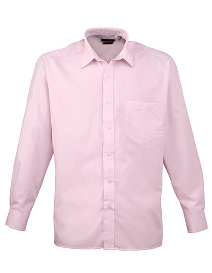 Men´s Poplin Long Sleeve Shirt Pink