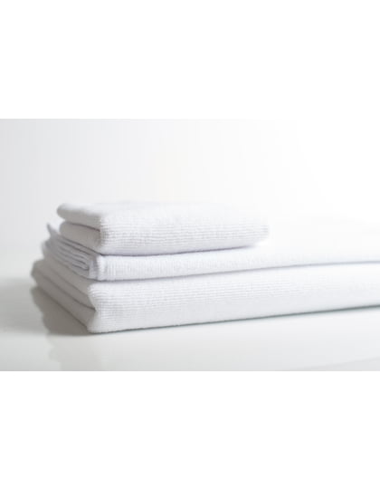 Microfibre Sports Towel weiss detail