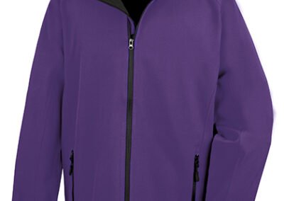Printable Soft Shell Jacket Purple Black