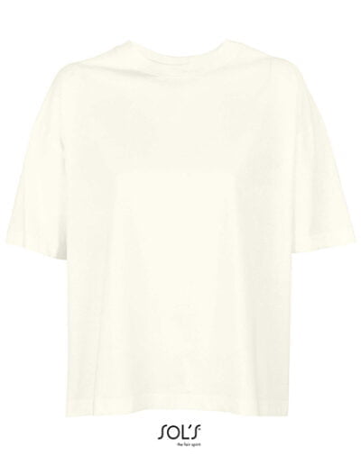 Women´s Boxy Oversized T-Shirt Creamy White