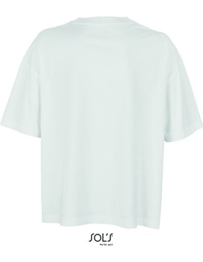 Women´s Boxy Oversized T-Shirt Weiss hinten