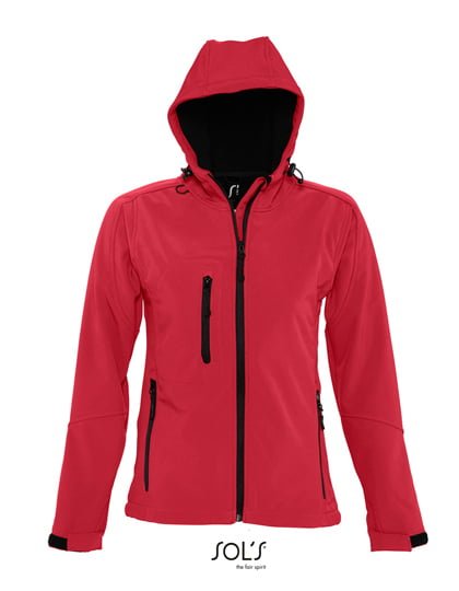 Women´s Hooded Softshell Jacket Replay Pepper Red