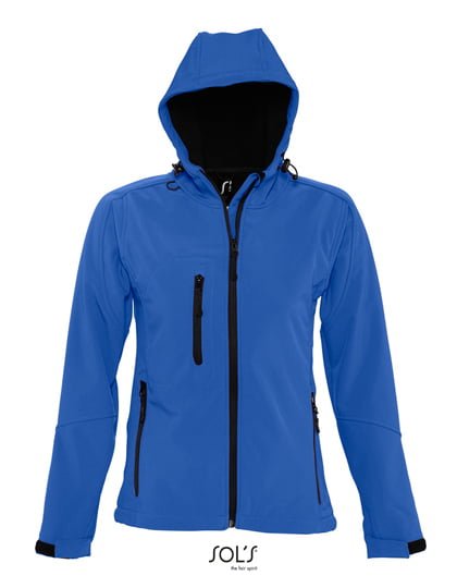 Women´s Hooded Softshell Jacket Replay Royal Blue