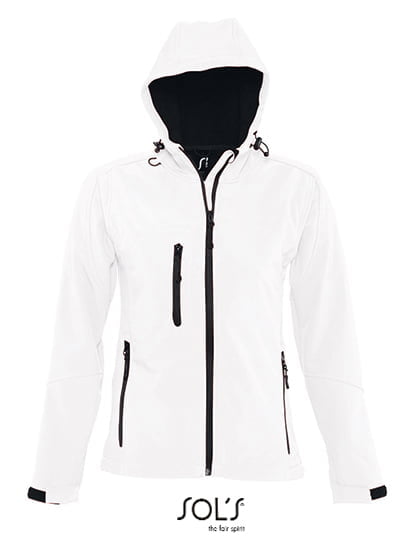 Women´s Hooded Softshell Jacket Replay White