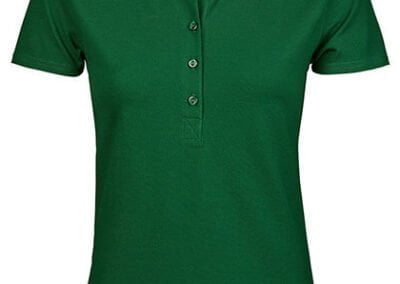 Women´s Luxury Stretch Polo vorn Forest Green
