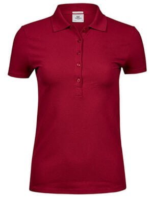 Women´s Luxury Stretch Polo vorn Red