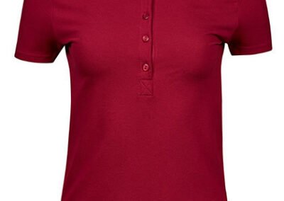 Women´s Luxury Stretch Polo vorn Red