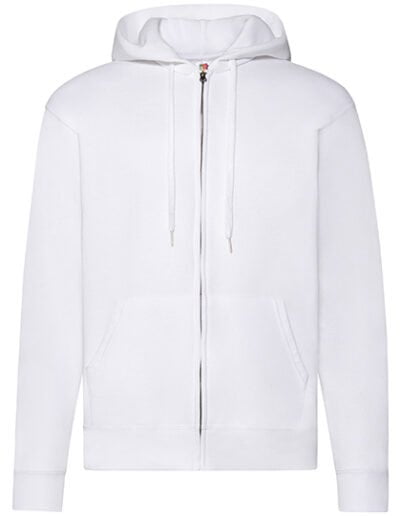 Classic Hooded Sweat Jacket Weiss