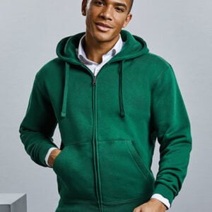 Authentic Zipped Hood Jacket besteht aus einem weichen Baumwoll-Polyester-Mix, der sowohl bequem als auch langlebig ist. Perfekt zum Besticken und Bedrucken
