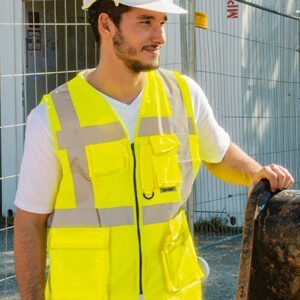 Executive Multifunctional Safety Vest Berlin ist die perfekte Wahl für Männer und Frauen, die nach hochwertiger und vielseitiger Arbeitskleidung suchen.