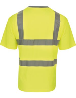 Heavy Duty Polycotton Hi-Vis T-Shirt Barcelona Gelb hinten