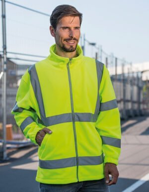 Hi-Vis Safety Fleece-Jacket Bergen ist die perfekte Wahl für Arbeiter, die nach einer warmen, sichtbaren und wasserdichten Arbeitsjacke suchen.