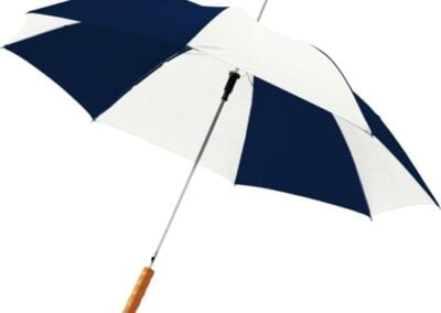 Automatikregenschirm mit Holzgriff 23" mit einem mehrfarbigen Druck ab 50 Stück Bestellmenge jetzt bei Werbemittel Oerlikon erhältlich!