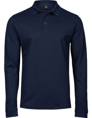 Men´s Luxury Stretch Long Sleeve Polo vorn