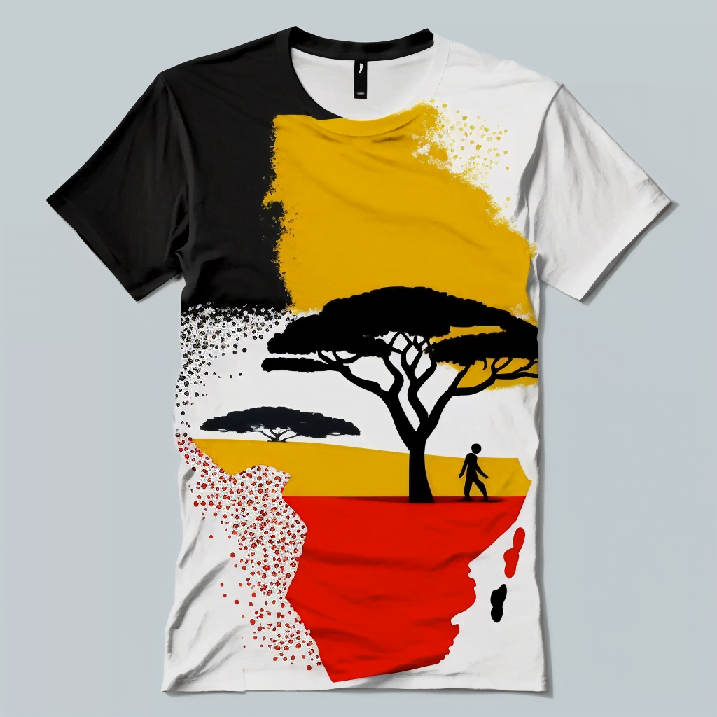 Afrika Shirt bedruckt