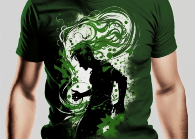 Auf dem Promo T-Shirt Green Fara ist ein auffälliges Design zu sehen. Das Shirt ist in leuchtendem Grün gehalten und besteht aus hochwertiger Baumwolle, die ein angenehmes Tragegefühl vermittelt.