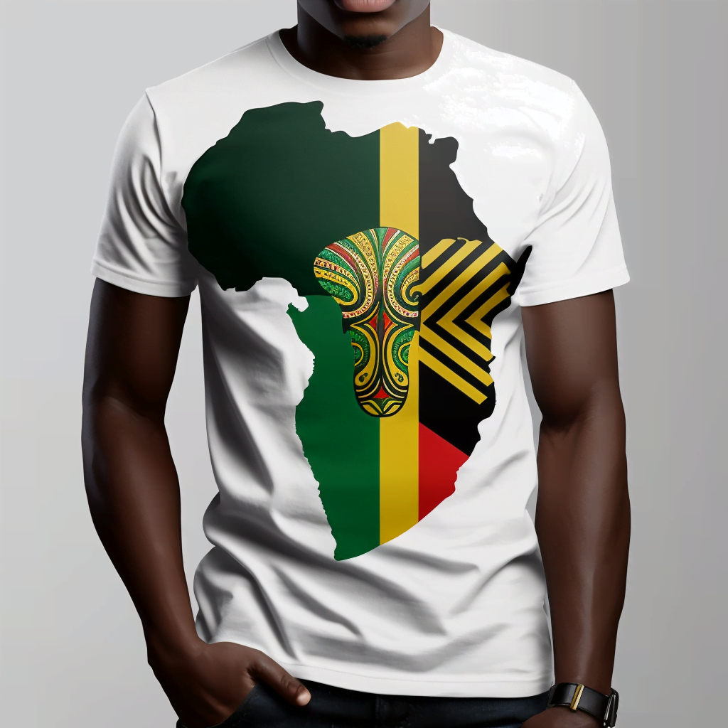 Sexy Shirt mit Afrika bedruckt