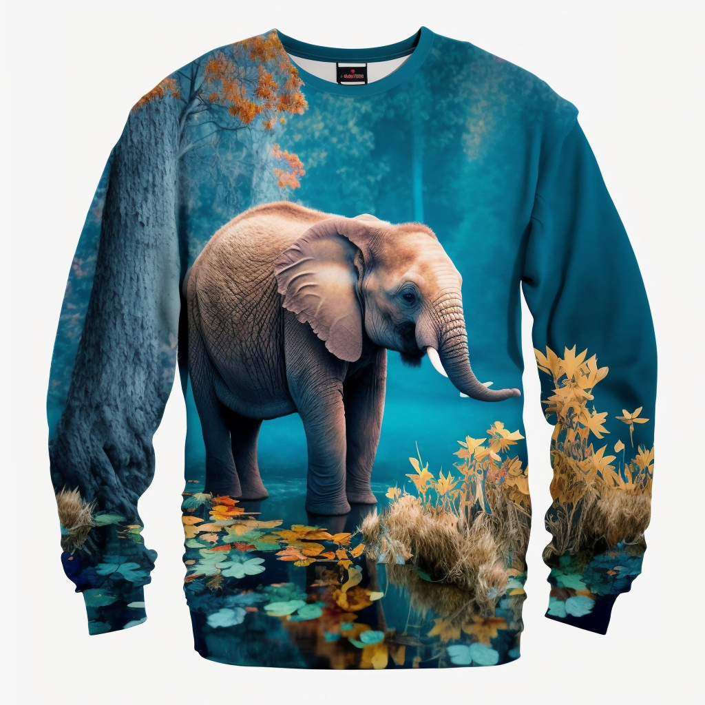Elefant als Pullover Design