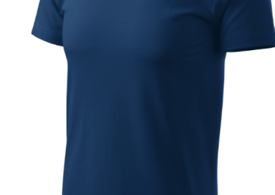 Basic T-Shirt Navy Blau