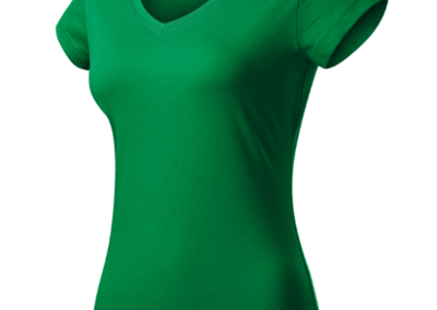 Damen FIT V-NECK T-Shirt Grün