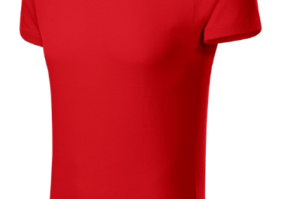 Herren FIT V-NECK T-Shirt Rot