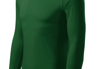 PROGRESS Langarm T-Shirt Bottle Green