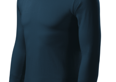 PROGRESS Langarm T-Shirt Navy Blau