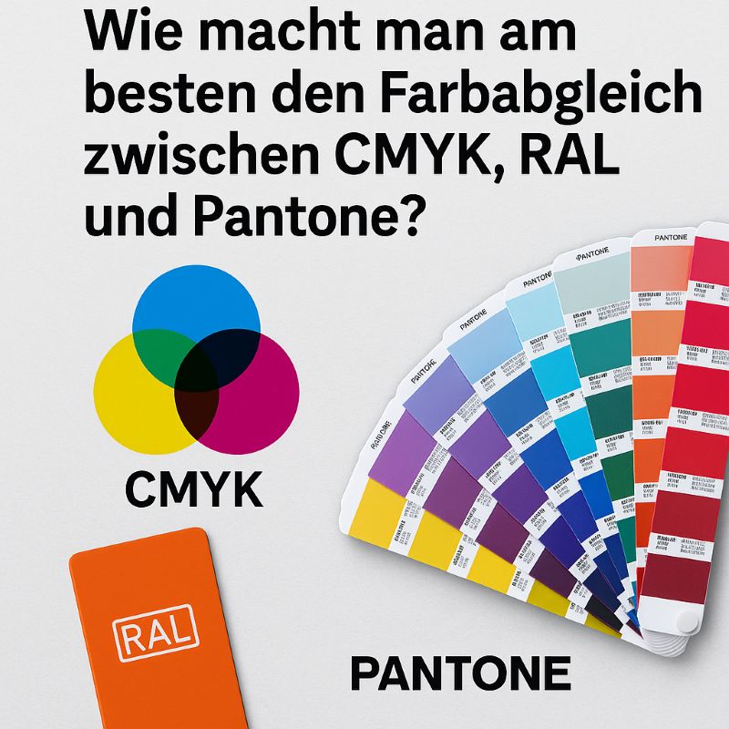 Farbabgleich von CMYK zu Pantone