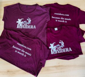 Auffällige Textildrucke in einer Farbe möglich