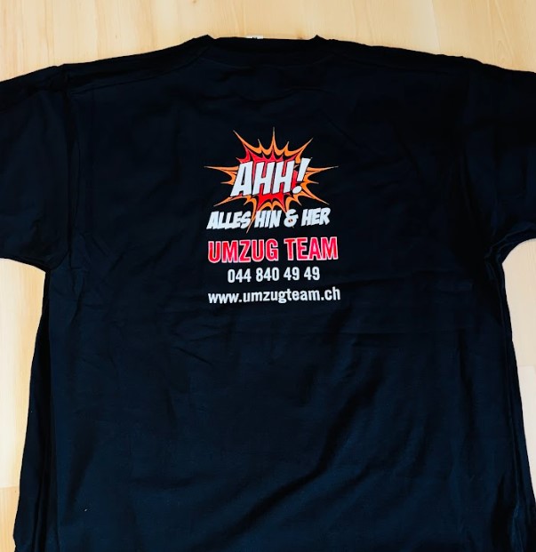 Siebdruck auf Shirts bei 100 Stk.